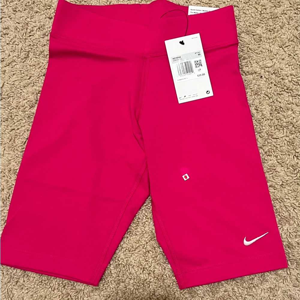 Nike NWT hot pink biker shorts sz XS